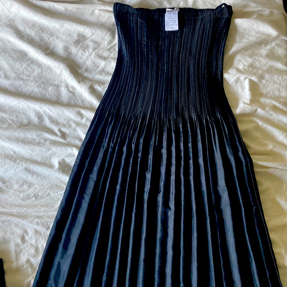 Issey Miyake black pleats cupro skirt size small made in Japan